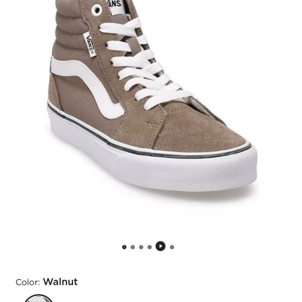 Vans Men's High-Top Sneakers - Walnut and White